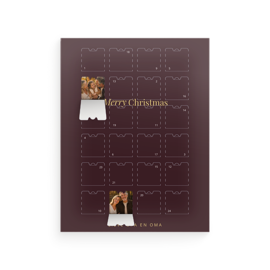 Calendario dell'Avvento con foto L
