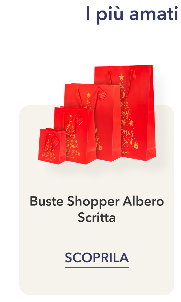 Buste e shopper, albero scritta