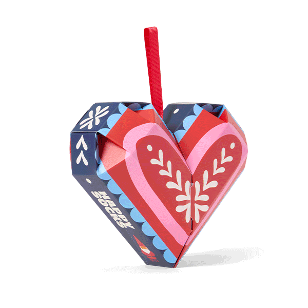 Set regalo Holiday Heart Socks in confezione da 2