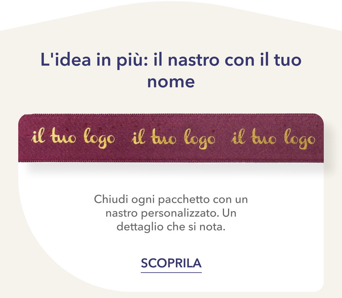 Il nastro con il tuo nome