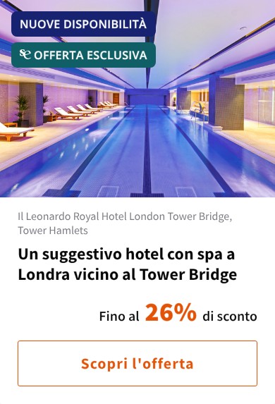 Un suggestivo hotel con spa a Londra vicino al Tower Bridge