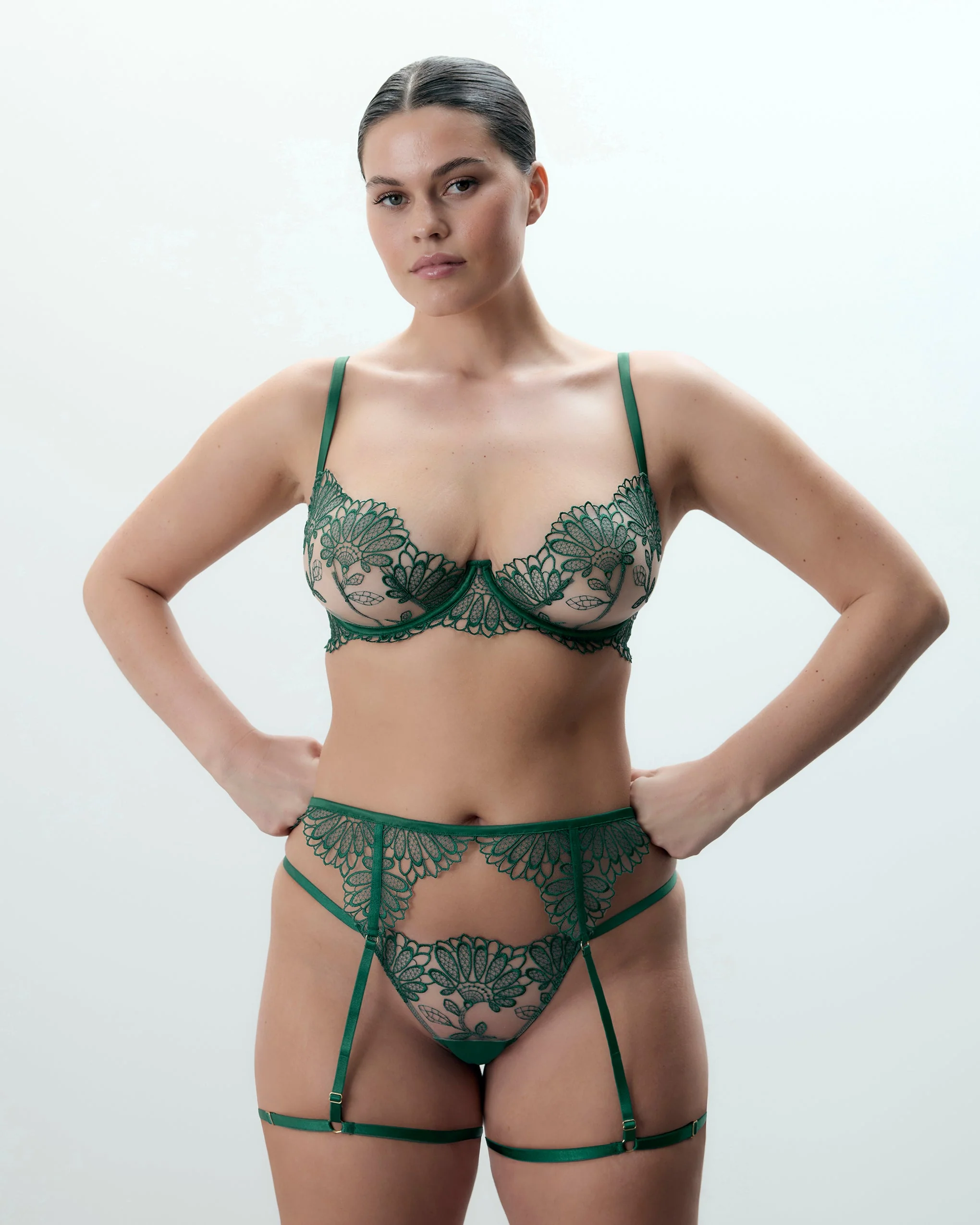 Image of Set: Amaris Set con Harness da Coscia Verde