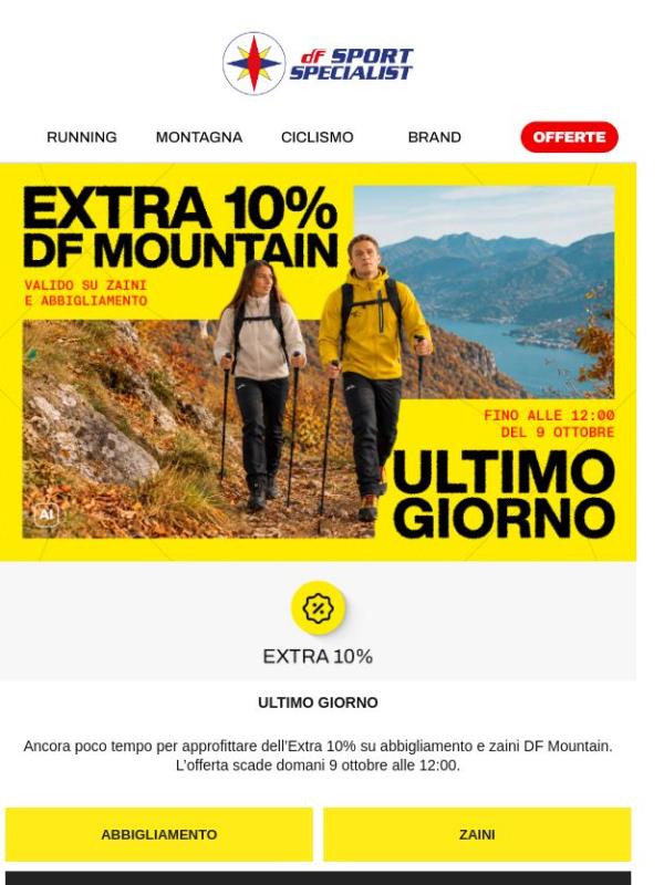 ⌛ Ultimo giorno Extra 10% 🍂