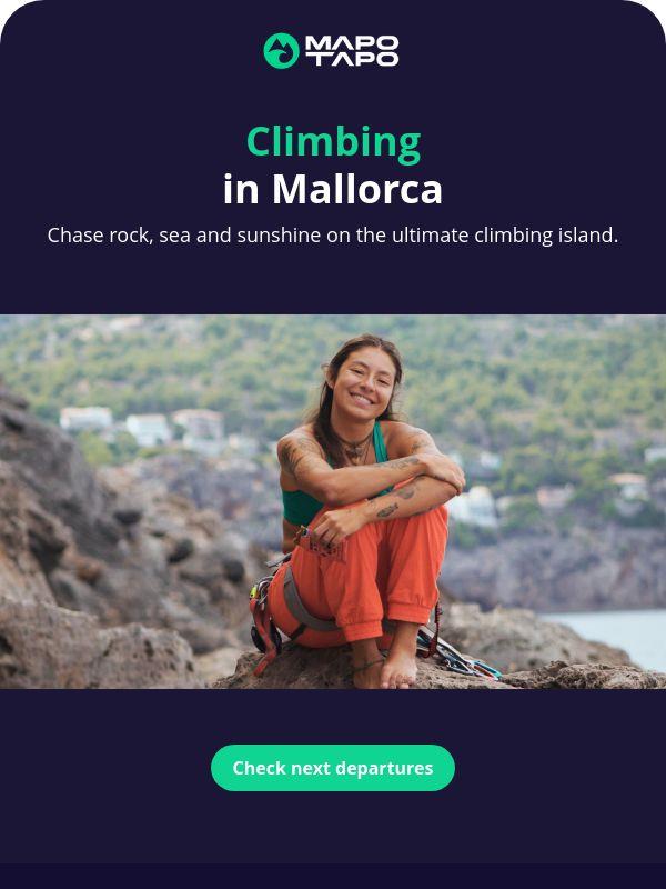 Escape the cold. Climb Mallorca. 🧗