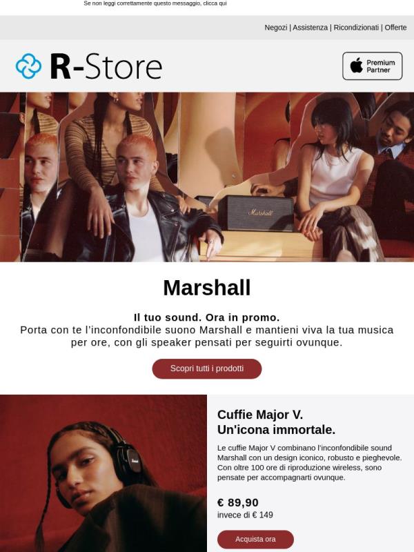 Più musica. Più Marshall.