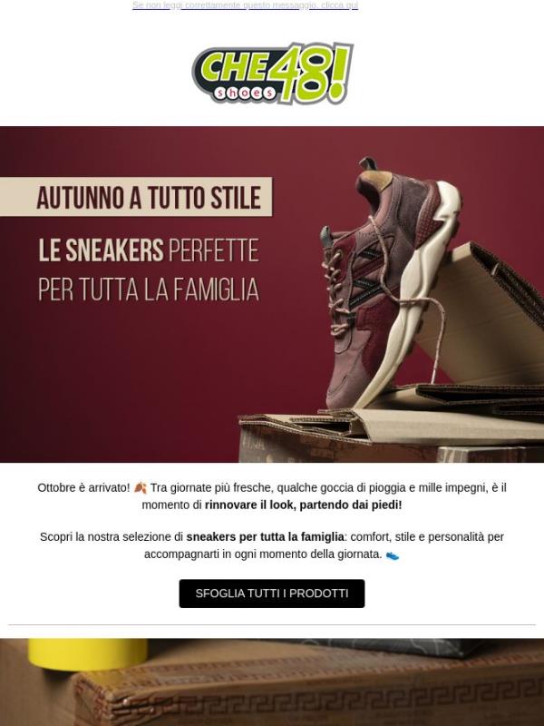 🍂 Autunno ai tuoi piedi: sneakers per tutta la famiglia!