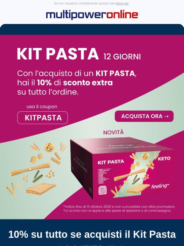 ✨Acquista Kit Pasta e avrai il 10% su tutto! 😱