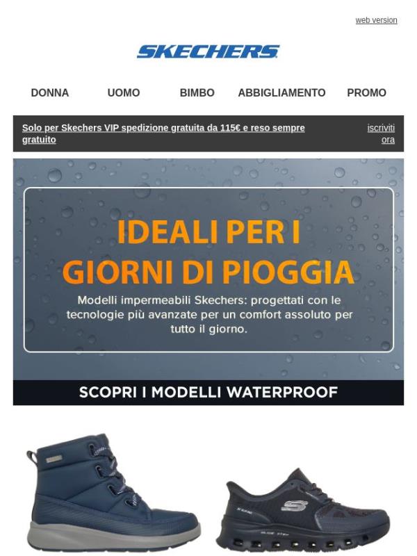 Modelli waterproof per tutta la famiglia