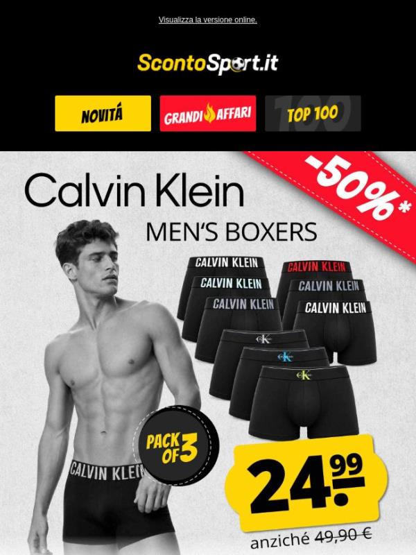 Boxer Calvin Klein: offerta WOW a soli 24,99 €! 😎