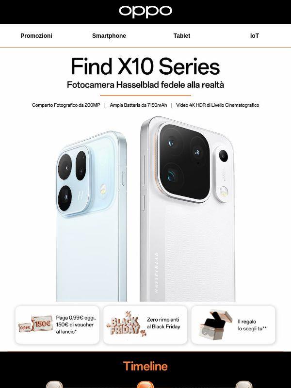 Find X10 Series: il lancio è sempre più vicino