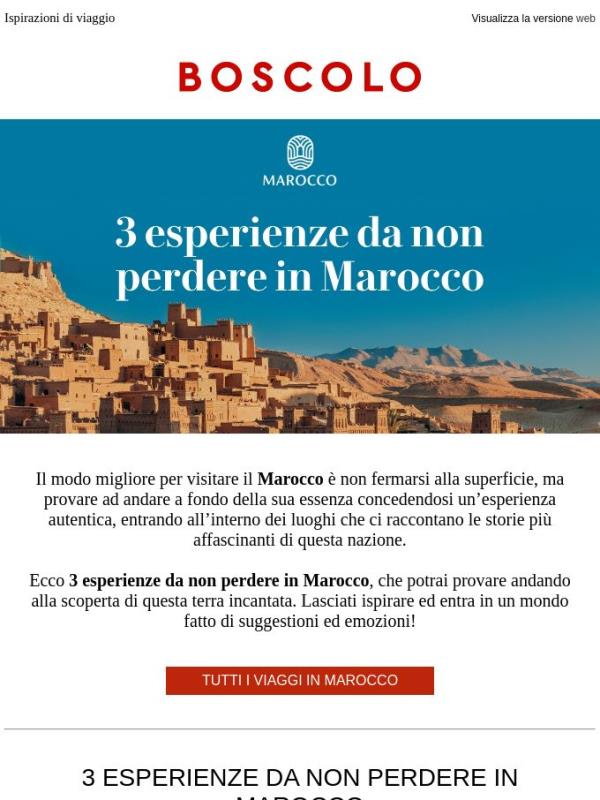 3 esperienze da non perdere in Marocco