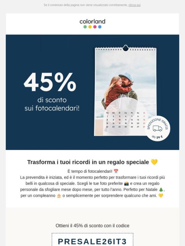 La prevendita dei fotocalendari è iniziata! 📅✨