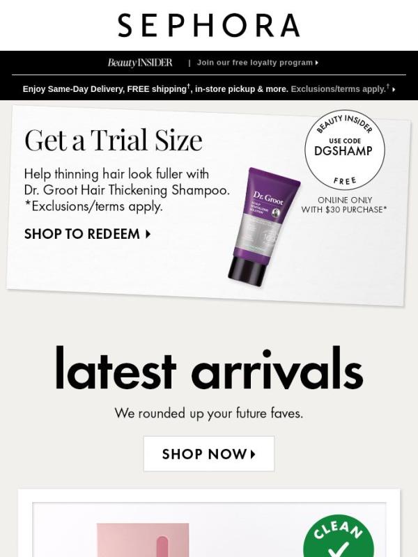 FREE Dr. Groot trial size with your min. spend 💫