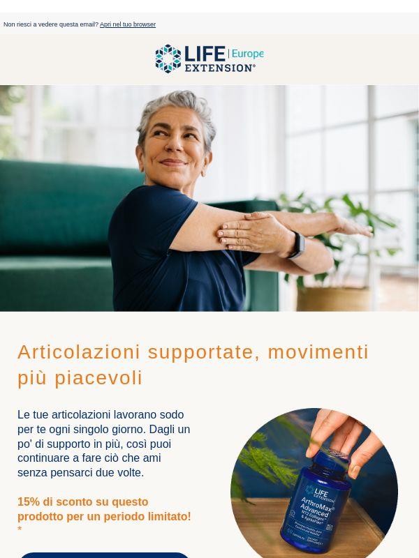 Dai alle tue articolazioni il giusto supporto