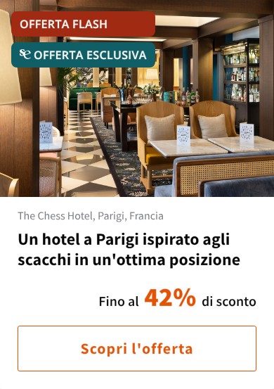 Un hotel a Parigi ispirato agli scacchi in un'ottima posizione