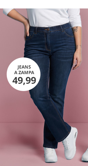 Jeans bootcut in classico blu scuro