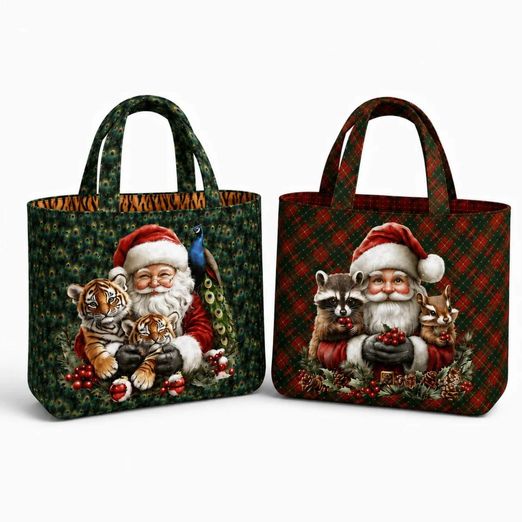 Canvas Taschen Panel - Stenzo Digital Wendetasche Xmas Multicolor