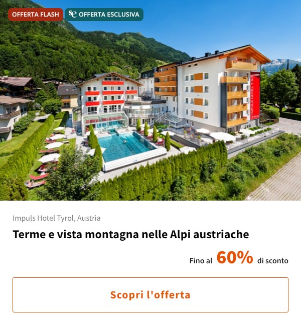 Terme e vista montagna nelle Alpi austriache