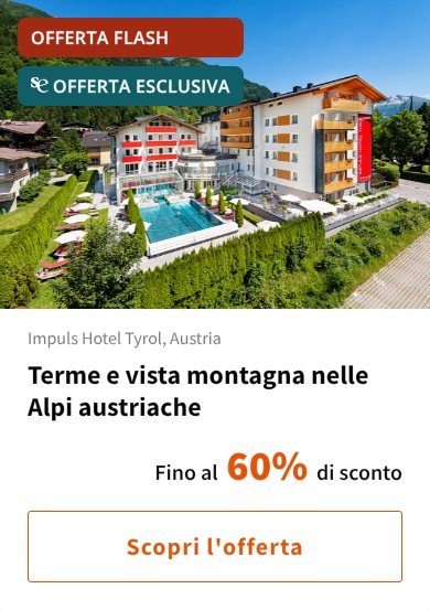 Terme e vista montagna nelle Alpi austriache
