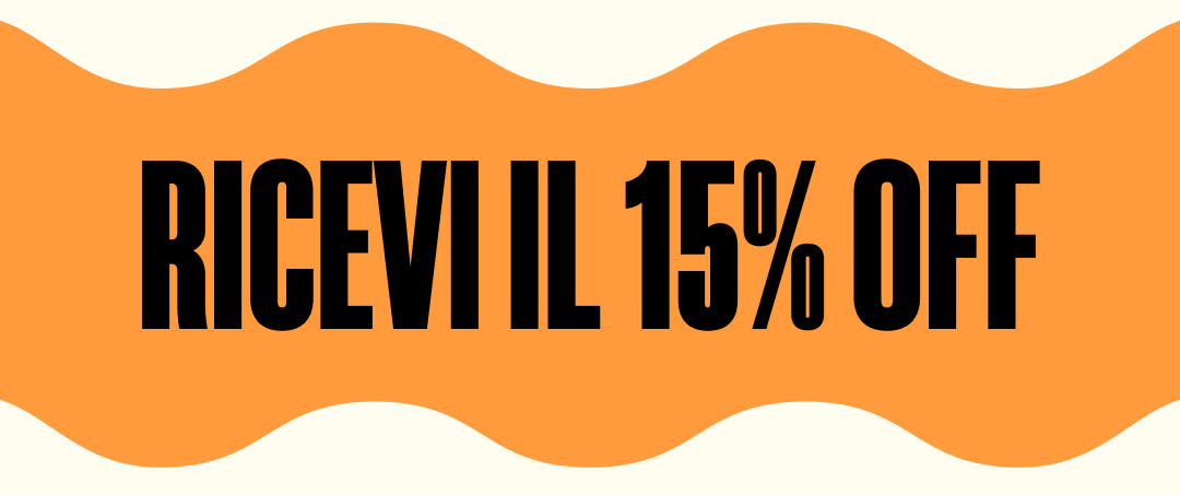 Ricevi il 15% off