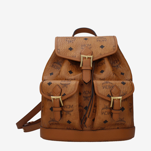MCM Backpacks and Bumbags Women Fabric Brown/Cognac