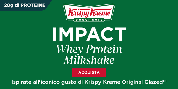 impact whey protein milkshake x krispy kreme