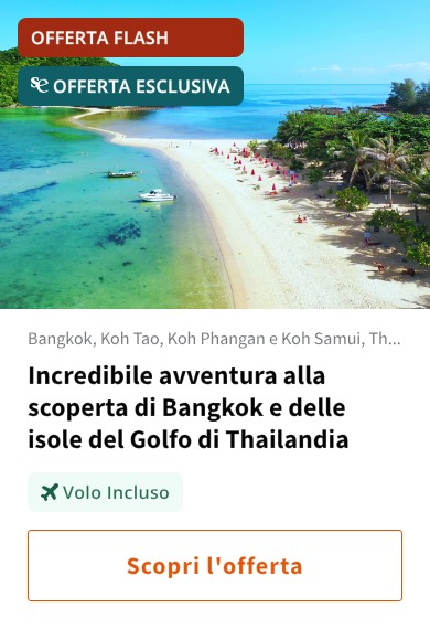Incredibile avventura alla scoperta di Bangkok e delle isole del Golfo di Thailandia