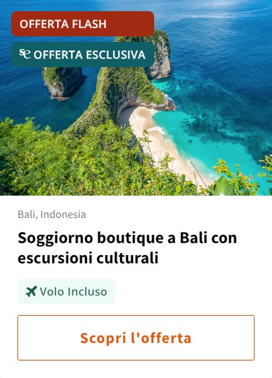 Soggiorno boutique a Bali con escursioni culturali