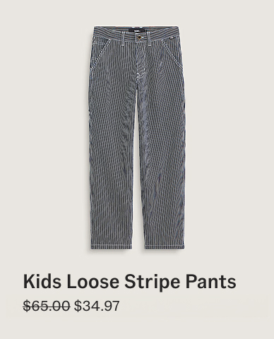 Indigo Kids Drill Chore Carpenter Loose Stripe Pants