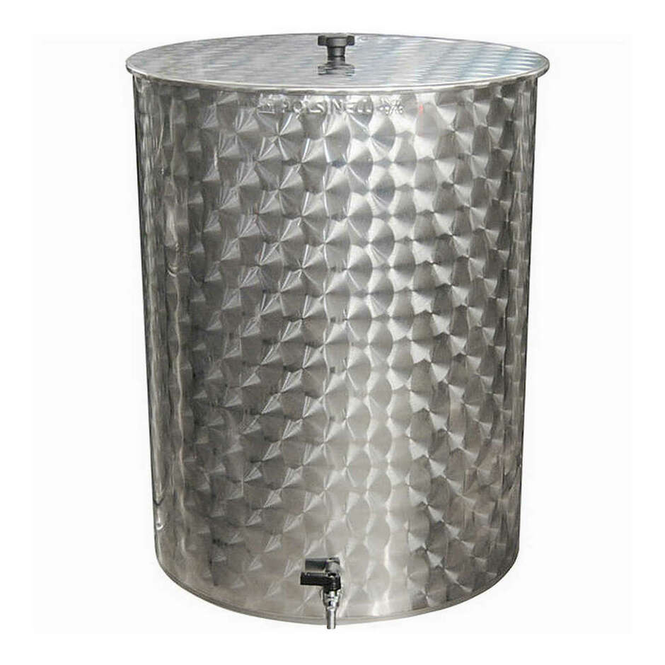 Fusto inox fondo liscio 50 L