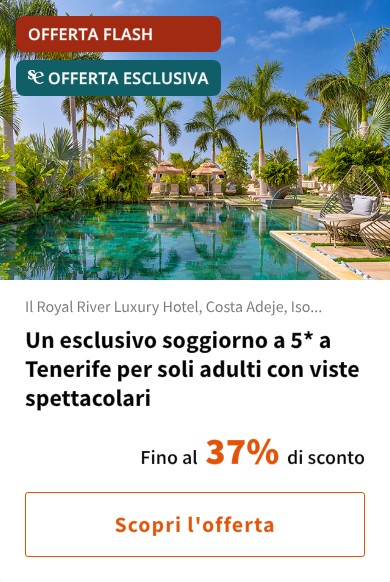 Un esclusivo soggiorno a 5* a Tenerife per soli adulti con viste spettacolari