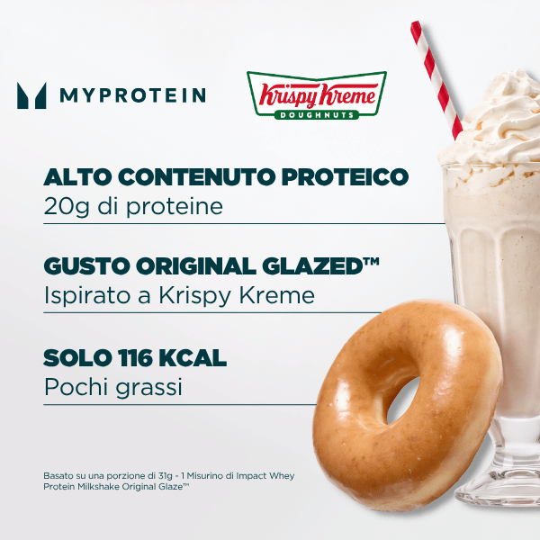 impact whey protein milkshake x krispy kreme