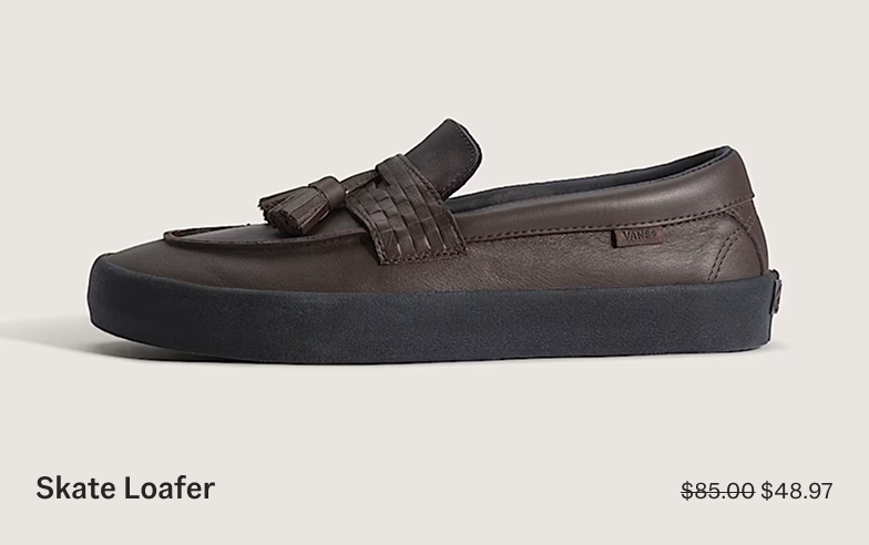 Brown Skate Loafer Shoe