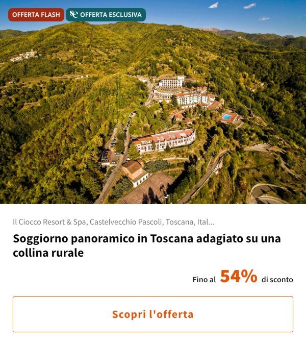 Soggiorno panoramico in Toscana adagiato su una collina rurale