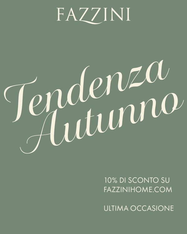 Tendenza Autunno: 10% di sconto fino al 11/10