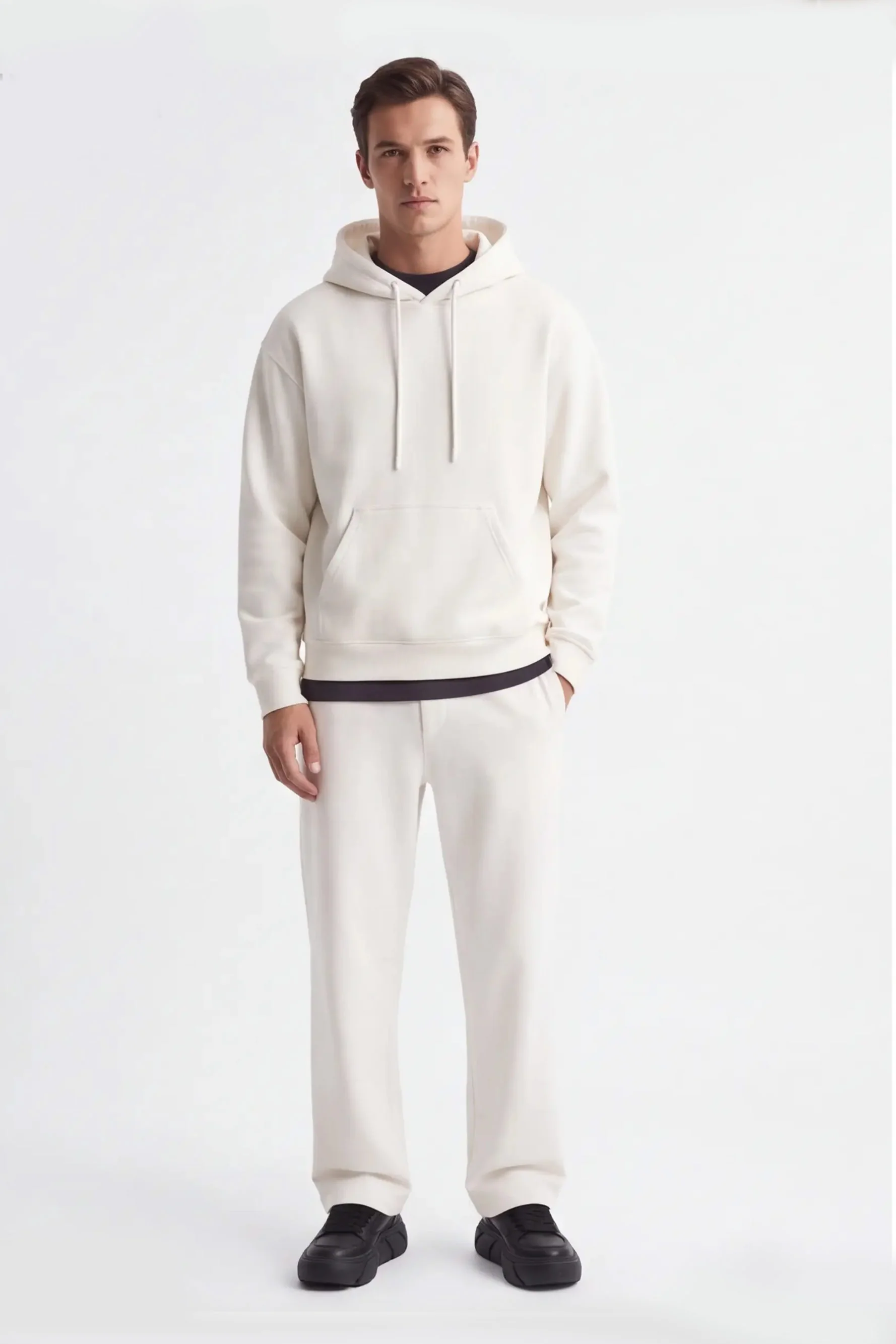 Image of PANTALONE JOGGER IN FELPA OVER FIT