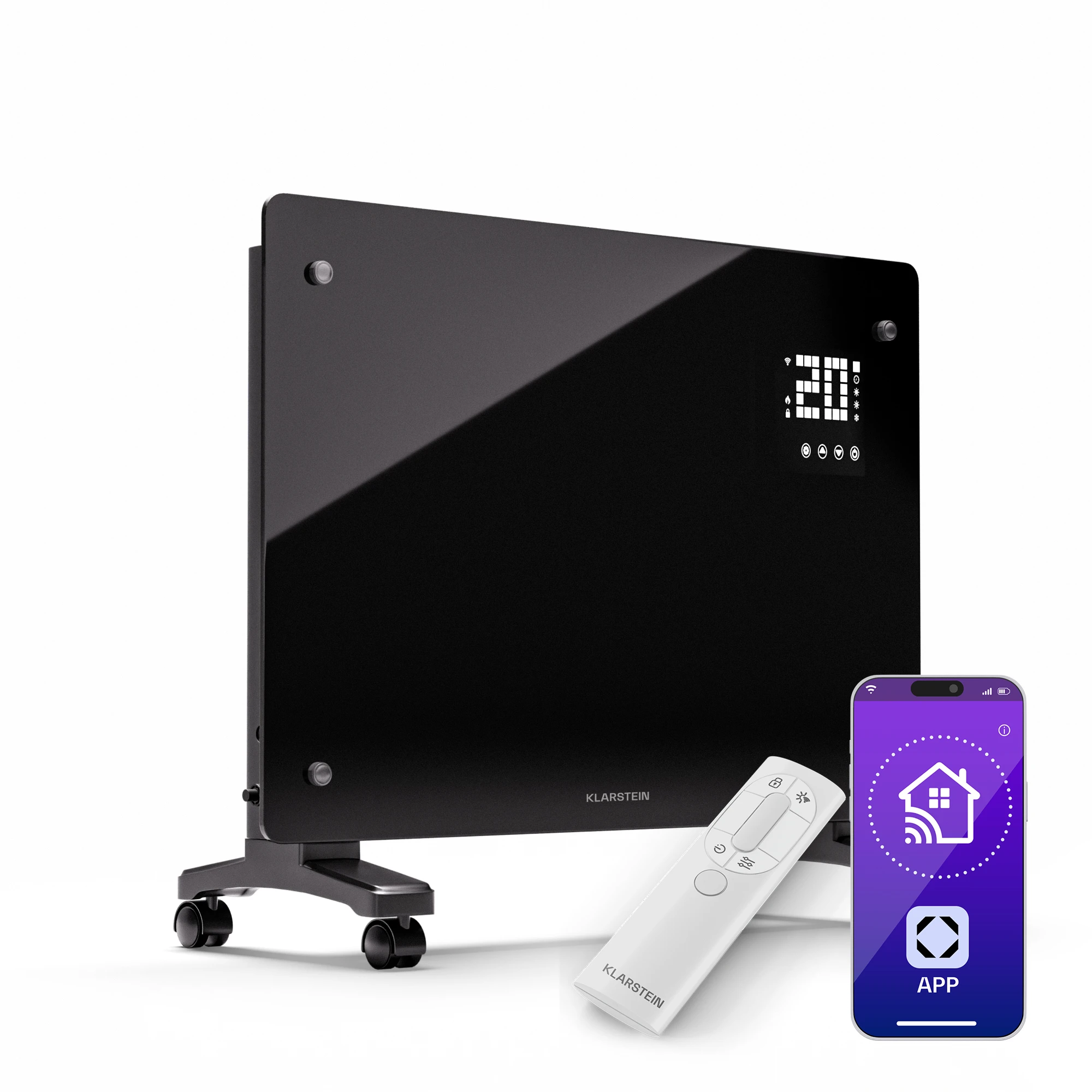 Bornholm Smart 1500W 15m² Termoconvettore Nero
