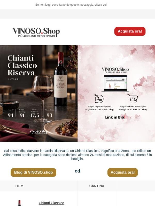 🍷 VINOSO | Chianti Classico: Significa una Zona, uno Stile e un Affinamento preciso.