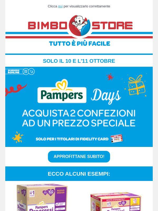 🔝🥳 PAMPERS DAYS 10 e 11 ottobre!
