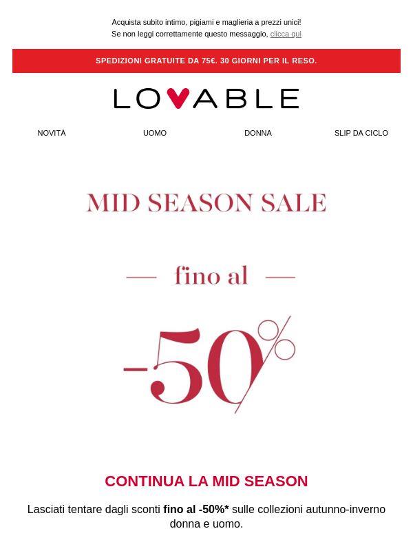 La Mid Season continua: approfitta degli sconti fino al -50%