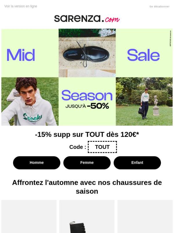 -15% supp sur TOUT* ✨