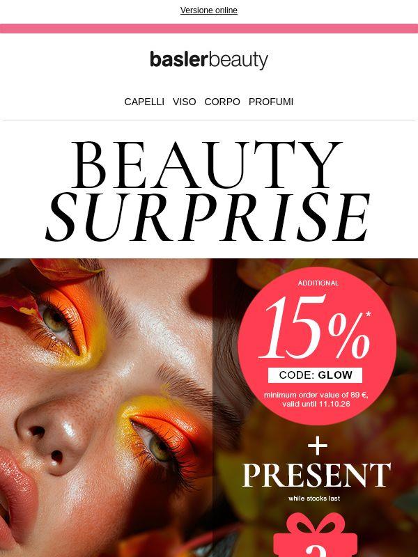 🍂 Beauty Surprise: risparmia 15 % + ricevi un omaggio
