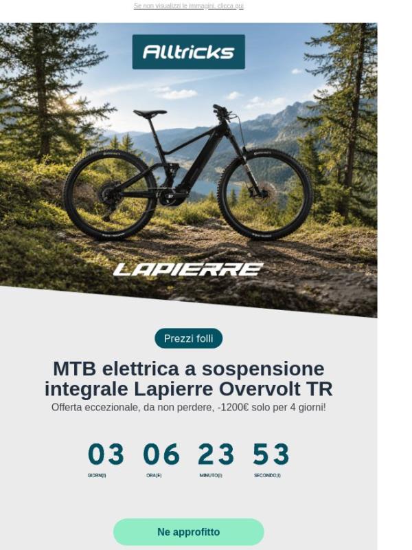 Lapierre Overvolt TR a 2.999,99 € per soli 4 giorni!