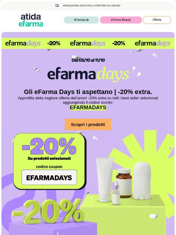 🔥 Gli eFarma Days ti aspettano ancora!
