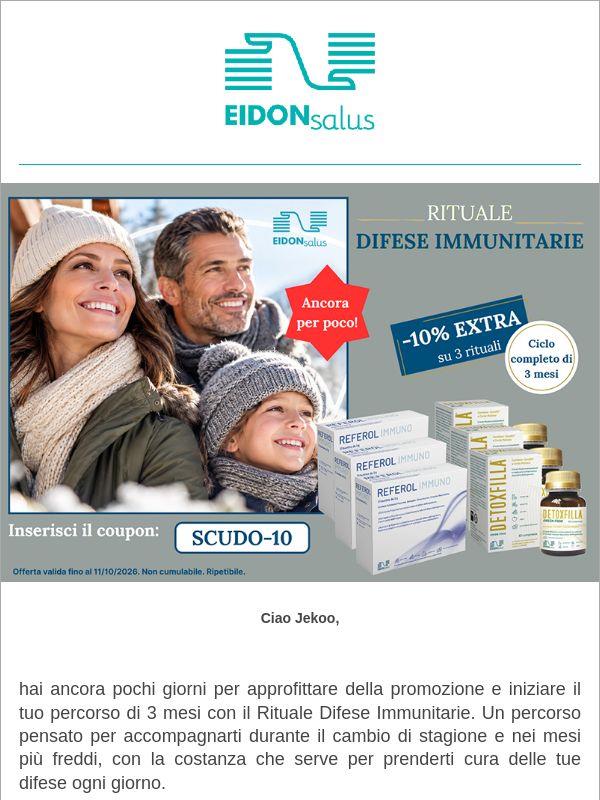 Promemoria: -10% su 3 mesi di Rituale Difese Immunitarie
