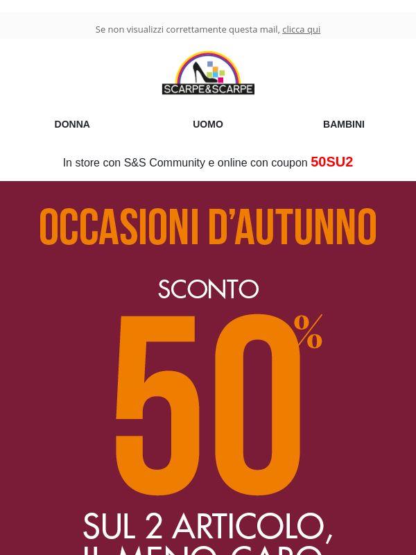 🔥 Sconto 50% sulla Collezione