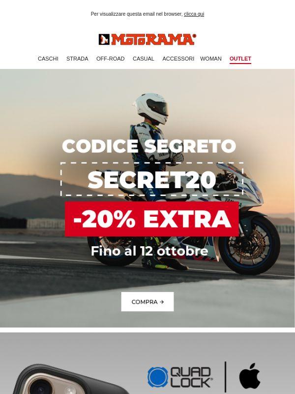 -20% extra con il codice SECRET20 📩