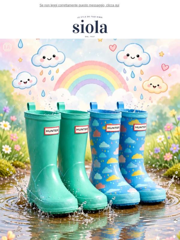 🌧️ Rainy Days, Happy Kids! ☔ Scopri Hunter Kids su Siol.com
