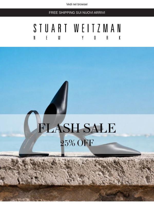 Flash Sale: 25% di sconto sui modelli che desideri