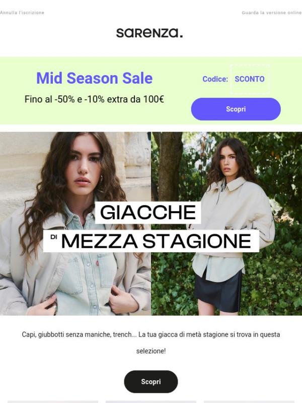 Fino al -50% 🤎 La tua giacca della stagione